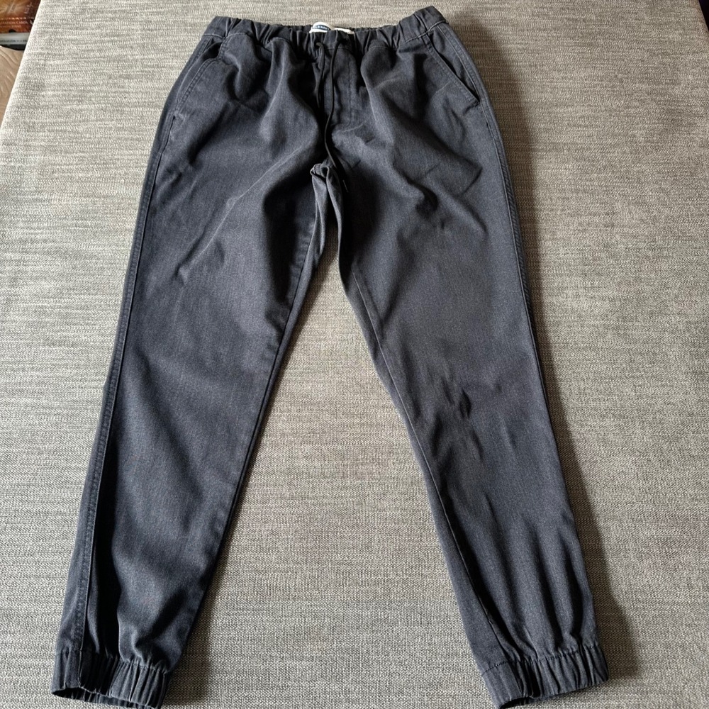 Old Navy Modern Jogger Mens Size Medium Gray Built-In Flex Tapered Pants
